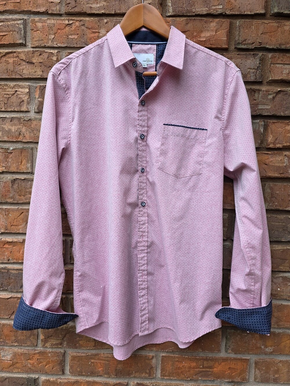 Craft + Flow Pink Casual Button Down Shirt